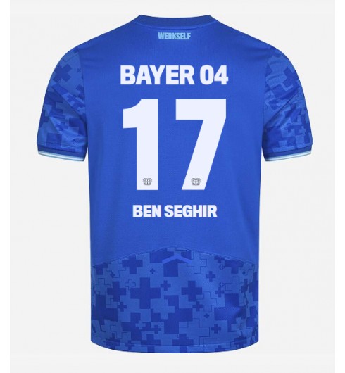 Moške Nogometnih dresov Bayer Leverkusen Eliesse Ben Seghir #17 Tretji 2025-26 Kratki rokavi Moške Nogometnih dresov Bayer Leverkusen Eliesse Ben Seghir #17 Tretji 2025-26 Kratki rokavi